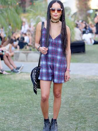 PALM SPRINGS, CA - APRIL 11: Zoe Kravitz attends Coachella wearing Marc by Marc Jacobs sunglasses on April 11, 2015 in Palm Springs, California.  (Photo by Rachel Murray / Getty Images for Marc by Marc Jacobs / Safilo)