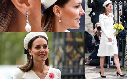 Kate Middleton sfoggia (per la quinta volta) il suo abito bianco. FOTO