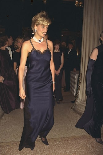 Diana, Princess of Wales at Costume Institute Gala at Metropolitan Museum of Art for a benefit ball.
(Photo By: Richard Corkery/NY Daily News via Getty Images)