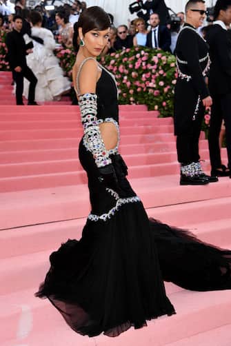 NEW YORK, NEW YORK - MAY 06: Bella Hadid attends The 2019 Met Gala Celebrating Camp: Notes on Fashion at Metropolitan Museum of Art on May 06, 2019 in New York City. (Photo by Dimitrios Kambouris/Getty Images for The Met Museum/Vogue)