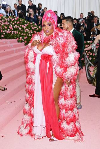 NEW YORK, NEW YORK - MAY 06: Lizzo attends The 2019 Met Gala Celebrating Camp: Notes on Fashion at Metropolitan Museum of Art on May 06, 2019 in New York City. (Photo by Dimitrios Kambouris/Getty Images for The Met Museum/Vogue)
