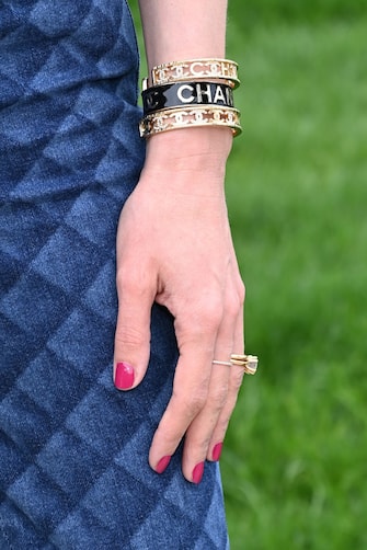 MONTE-CARLO, MONACO - MAY 05: Charlotte Casiraghi, bracelet detail, attends the Chanel Cruise 2023 Collection on May 05, 2022 in Monte-Carlo, Monaco.  (Photo by Pascal Le segretain / Getty Images)