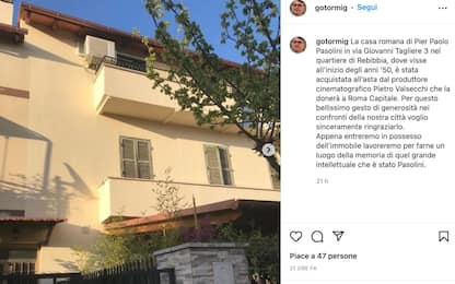 Il produttore Valsecchi dona la casa di Pasolini al Comune di Roma