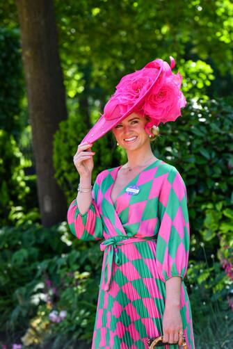 ASCOT, ENGLAND - JUNE 15: Lily Frank attends Royal Ascot 2022 at Ascot Racecourse on June 15, 2022 in Ascot, England.  (Photo by Kirstin Sinclair / Getty Images for Royal Ascot)