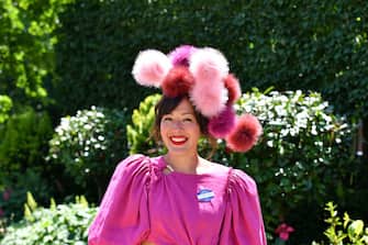 ASCOT, ENGLAND - JUNE 15: Milliner, Awon Golding attends Royal Ascot 2022 at Ascot Racecourse on June 15, 2022 in Ascot, England.  (Photo by Kirstin Sinclair / Getty Images for Royal Ascot)