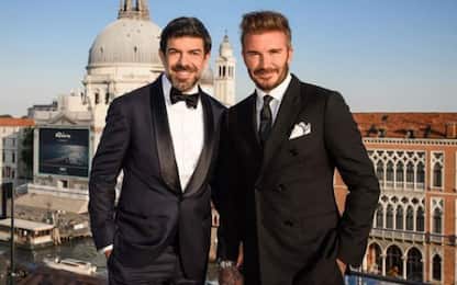 Pierfrancesco Favino e David Beckham a Venezia per i 180 anni di Riva
