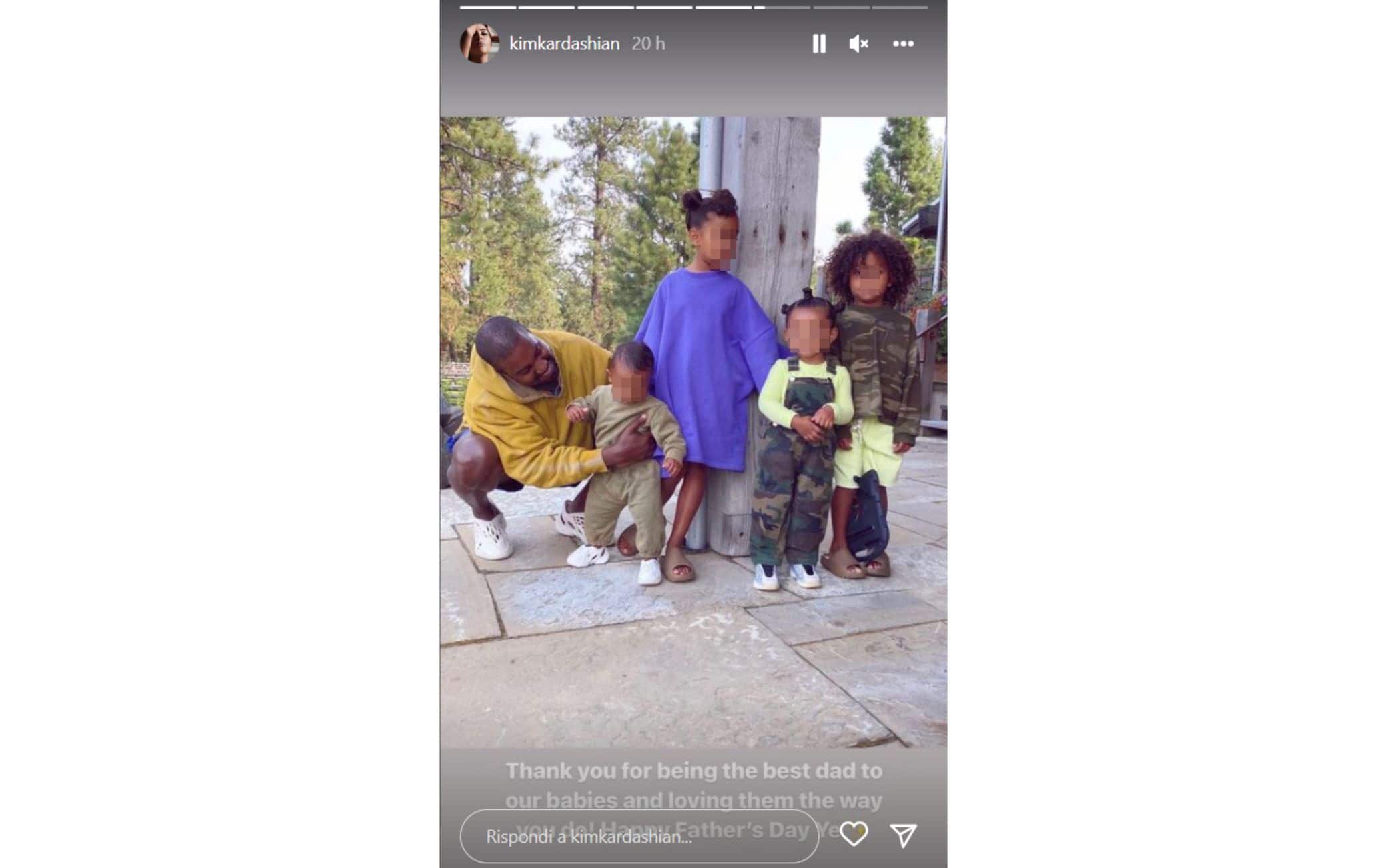 Kanye West e figli