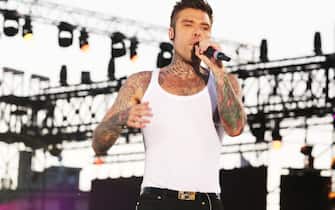 Fedez in Concert for the 40th anniversary of Radio Dee Jay in the Arena in Milan