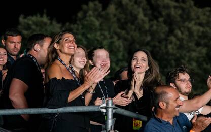 Angelina Jolie e sua figlia al concerto dei Maneskin al Circo Massimo