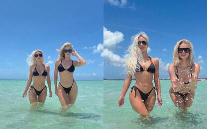 Vip in vacanza, Kim e Khloé Kardashian insieme a Turks & Caicos FOTO