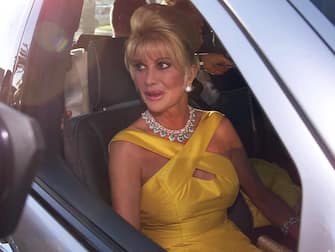 In this file photo taken on May 18, 2000, Ivana Trump arrives at the AMFAR (American Foundation for Aids Research) benefit party held at the Palm Beach Club during the 53rd Cannes Film Festival on the French Riviera. - The ex-wife of fromer US President Donald Trump died at the age of 73 according to a statement from the Trump family. (Photo by Jack GUEZ / AFP)