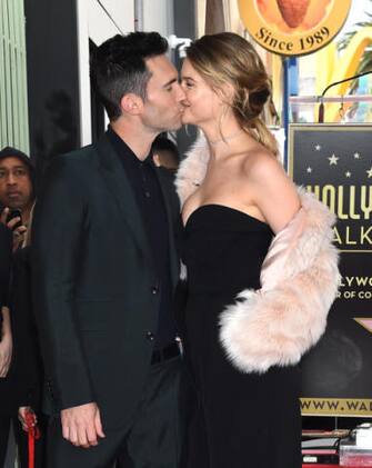 February 10, 2016 Hollywood, CA Adam Levine and Behati Prinsloo Adam Levine's Hollywood Walk of Fame Star Ceremony held in front of the Hollywood's Musicians Institute © Tammie Arroyo / AFF-USA.com