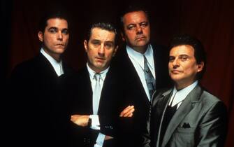 Ray Liotta, Robert De Niro, Paul Sorvino, and Joe Pesci publicity portrait for the film 'Goodfellas', 1990. (Photo by Warner Brothers/Getty Images)
