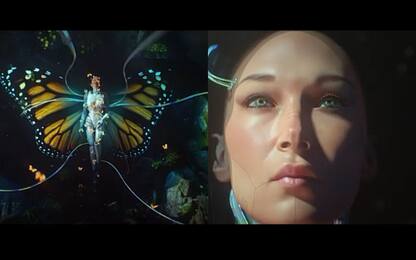 Bella Hadid è una farfalla cyborg per la NFT collection CY-B3LLA VIDEO