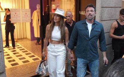 Jennifer Lopez e Ben Affleck, shopping di lusso a Milano