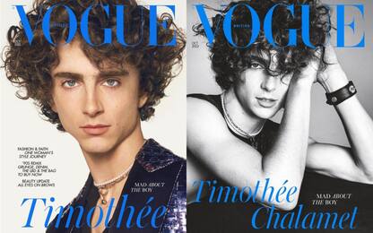 Timothée Chalamet primo uomo della storia sulla copertina di Vogue