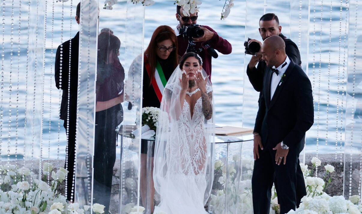 Marcell Jacobs and Nicole Daza married, the photos of the wedding on Lake Garda Italian Post