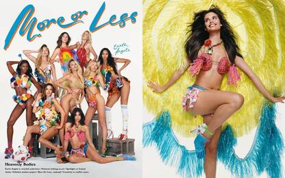 Le supermodelle promuovono la moda di riciclo