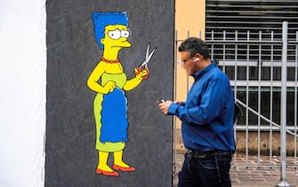 Mural Marge Simpson