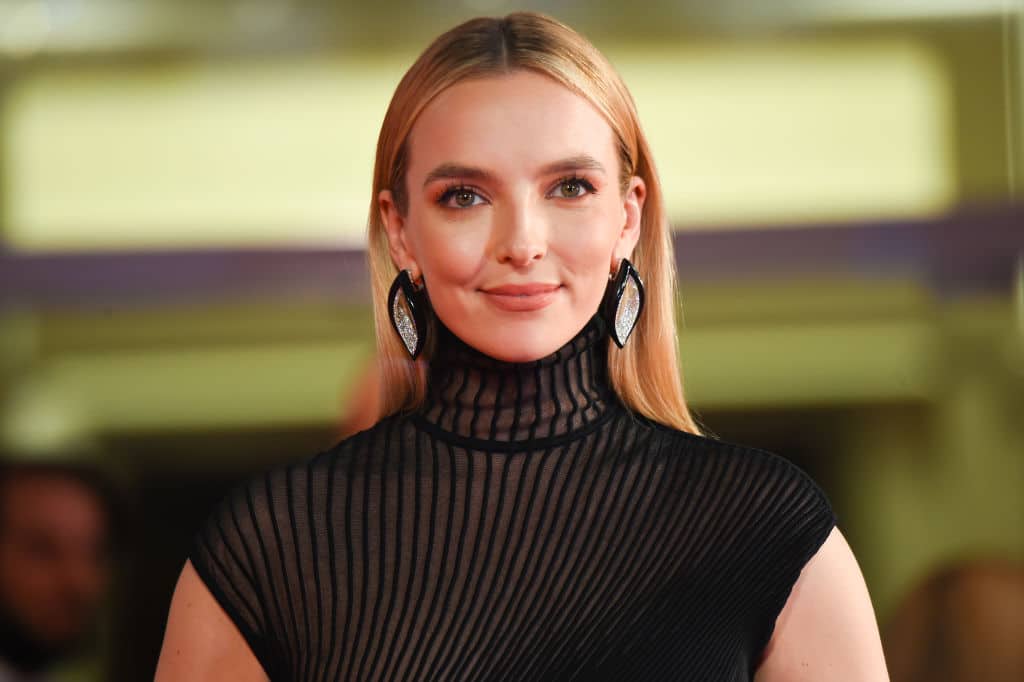 VENICE, ITALY - SEPTEMBER 10:  Jodie Comer attends the red carpet of the movie "The Last Duel" during the 78th Venice International Film Festival on September 10, 2021 in Venice, Italy. (Photo by Stephane Cardinale - Corbis/Corbis via Getty Images)