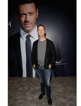 LAS VEGAS, NV - JANUARY 24: Adult film actor/director Rocco Siffredi poses in the Satisfyer booth during the 2018 AVN Adult Expo at the Hard Rock Hotel & Casino on January 24, 2018 in Las Vegas, Nevada.  (Photo by Gabe Ginsberg/FilmMagic)