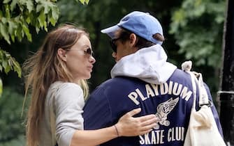 Sealed with a kiss!! 28-year old Harry Styles wearing his vintage 1950s Playdium Skate Club jacket is spotted with the American Actress and girlfriend 38-year old Olivia Wilde as the pair were pictured saying goodbye to each other out in North London.

The rather inseparable loved up couple, showed off their undying love for one another with a few hugs and kisses showing a public display of affection for one another.

Pictured: Olivia Wilde - Harry Styles

BACKGRID UK 14 JUNE 2022 

UK: +44 208 344 2007 / uksales@backgrid.com

USA: +1 310 798 9111 / usasales@backgrid.com

*UK Clients - Pictures Containing Children
Please Pixelate Face Prior To Publication*
