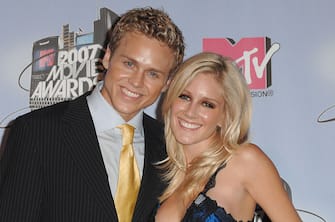 Spencer Pratt and Heidi Montag during 2007 MTV Movie Awards - Press Room at Gibson Amphitheater in Los Angeles, California, United States.  (Photo by Steve Granitz/WireImage)