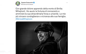 Il post di Cesare Cremonini per la morte di Mihajlovic