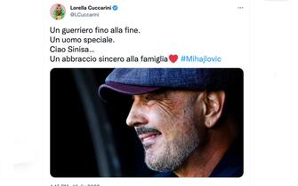 Il post di Lorella Cuccarini per la morte di Mihajlovic