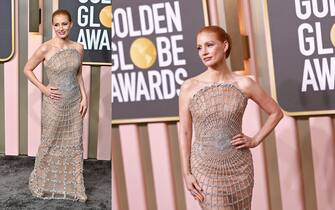  golden_globes_2022_look_red_carpet_jessica_chastain_getty - 1