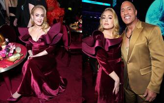 23 grammy_awards_2023_look_red_carpet_adele_the_rock_getty - 1