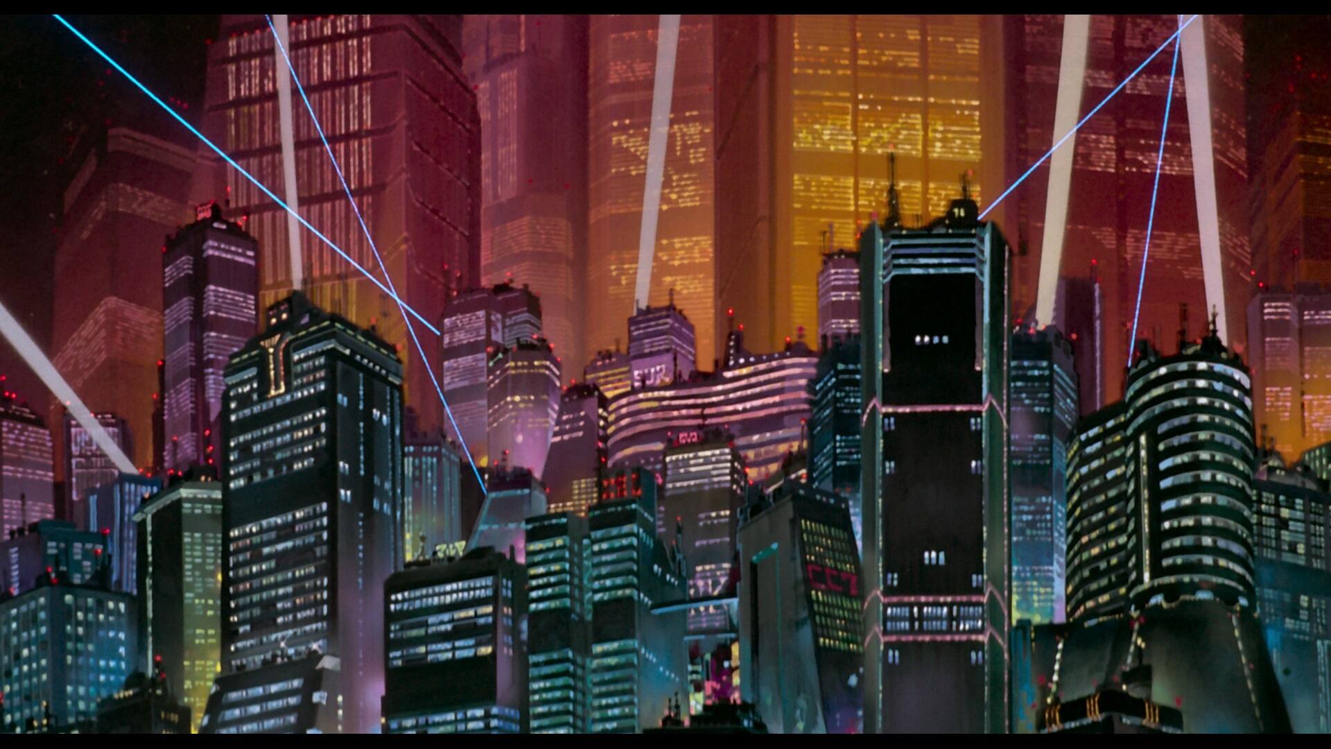 Lo skyline di Neo Tokyo in Akira Akira cinema 4k
