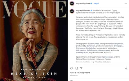 Tatuatrice filippina di 106 anni è la cover star più anziana di Vogue