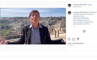 Gianni Morandi's Easter greetings post