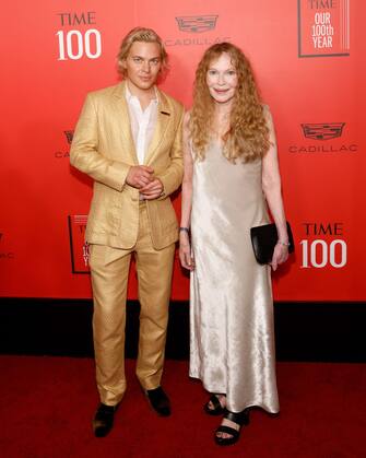 NEW YORK, NEW YORK - APRIL 26: Ronan Farrow and Mia Farrow attend the 2023 Time100 Gala at Jazz at Lincoln Center on April 26, 2023 in New York City.  (Photo by Taylor Hill/FilmMagic)