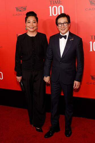 NEW YORK, NEW YORK - APRIL 26: Echo Quan and Ke Huy Quan attend the 2023 Time100 Gala at Jazz at Lincoln Center on April 26, 2023 in New York City.  (Photo by Taylor Hill/FilmMagic)