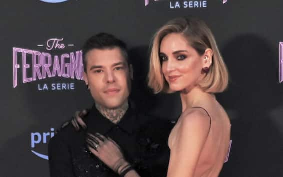 The Ferragnez 2, Chiara Ferragni and Fedez are moved during the preview ...
