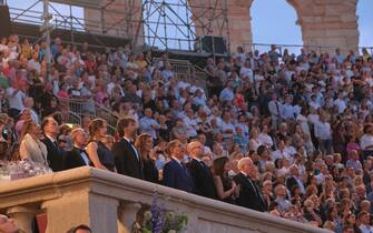 The box of the authorities at the Verona Arena