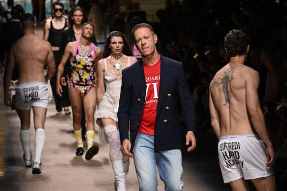 Rocco Siffredi Protagonist At The Dsquared Spring Summer Collection Show Italian Post