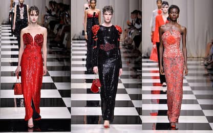 Parigi Haute Couture 2023, la sfilata di Giorgio Armani Privé. FOTO