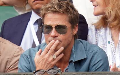 Wimbledon, Brad Pitt sugli spalti della finale. FOTO
