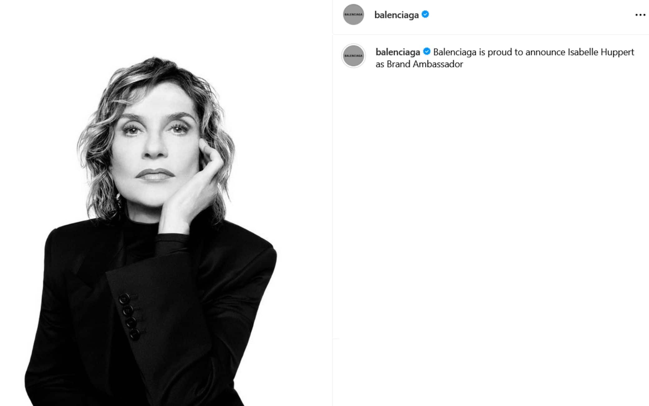 Post di Balenciaga su Instagram