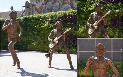 Inaugurate statue di Mick Jagger e Keith Richards in Uk. FOTO