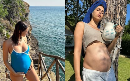 Miriam Leone incinta, lo stile mediterraneo nelle foto col pancione