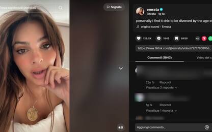 Emily Ratajkowski su Instagram: "Divorziare a trent'anni è chic" VIDEO