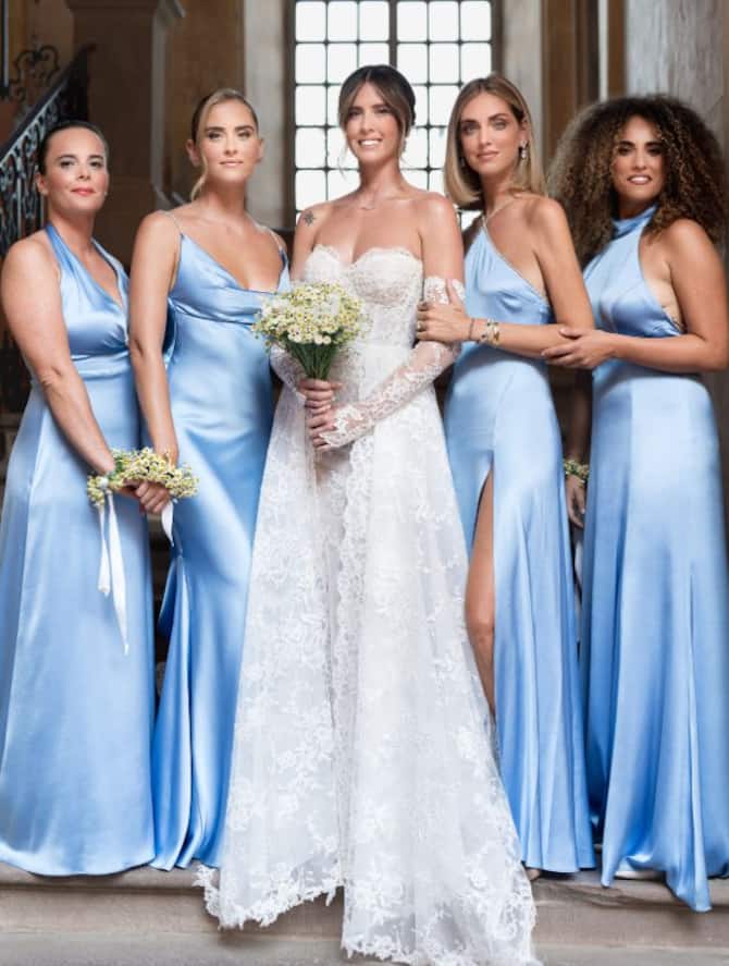 Set 6 Kimono Corto Per Sposa E Damigelle: Vestaglie Ricamate Bride E Bridesmaid, Ideali Per Addio Al Nubilato E Preparazione Nozze
