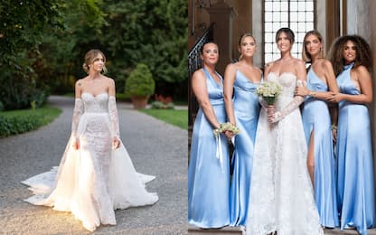 Matrimonio Francesca Ferragni, i look della sposa e delle damigelle