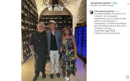 Mick Jagger a Siracusa, cena in un ristorante di Ortigia