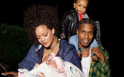Rihanna, A$AP Rocky e le prime foto del figlio Riot Rose