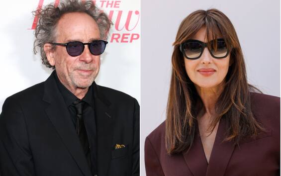 Monica Bellucci and Tim Burton in love in Rome